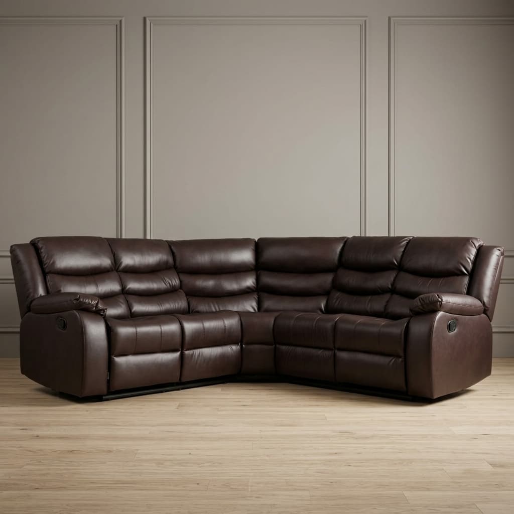 Roma Recliner 5 Seater Corner Manual Sofa